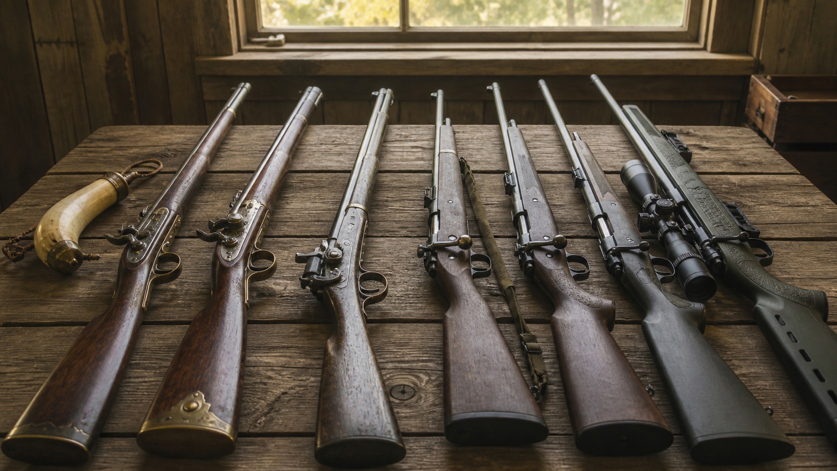 Editorial hunting gear image for The Evolution of Hunting Rifles: From Black Powder to Modern Precision