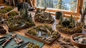 Editorial hunting image for DIY Wildlife Diorama Ideas for Hunters and Outdoor Enthusiasts