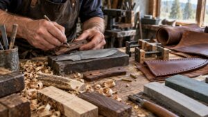 Editorial hunting image for How Custom Hunting Knives Are Made by Skilled Artisans